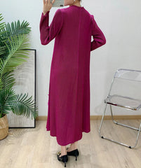 Luxury Pleated Floral Tunic Dress