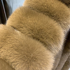 Luxury Fox Fur Full-Length Coat