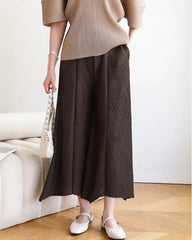 Luxury Plissé Palazzo Pants