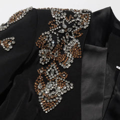 Luxury Crystal Embellished Blazer