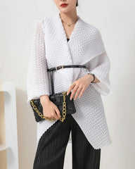 Luxury Zigzag Pleated Jacket