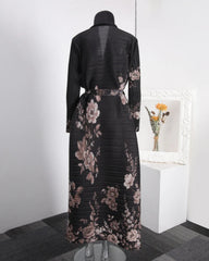 Luxe Plissé Longline Cardigan