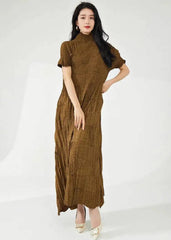Elegant Pleated Kaftan Dress