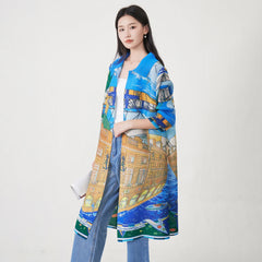 Luxe Plissé Cruise Print Tunic/Dress