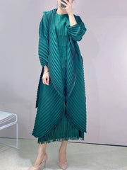 Truly Pleated Plisse Coat