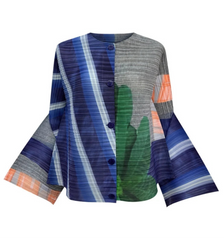 Petite Luxury Pleated Flared Top