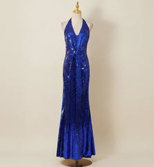 Sequin Halter Maxi Dress