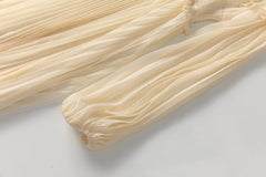 Couture Pleated Cape Dress