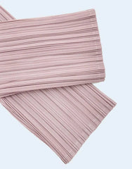 Luxe Pleated Mock Neck Dress