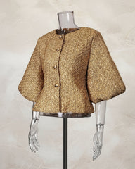 Luxury Tweed Peplum Jacket