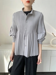 Luxury Pleated Daily Coat