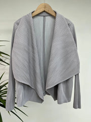 Luxury Pleated Waterfall Cardigan
