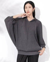 The Batwing Plisse Hoodie