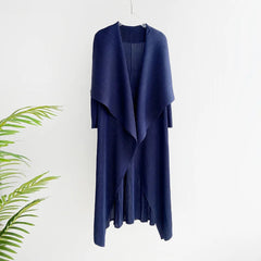 Truly_Pliss_Pleated_Oversized_Collar_Coat - Blue