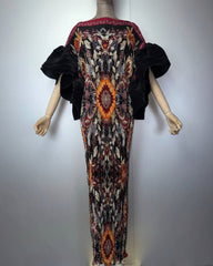 Luxury Plissé Kaftan Dress