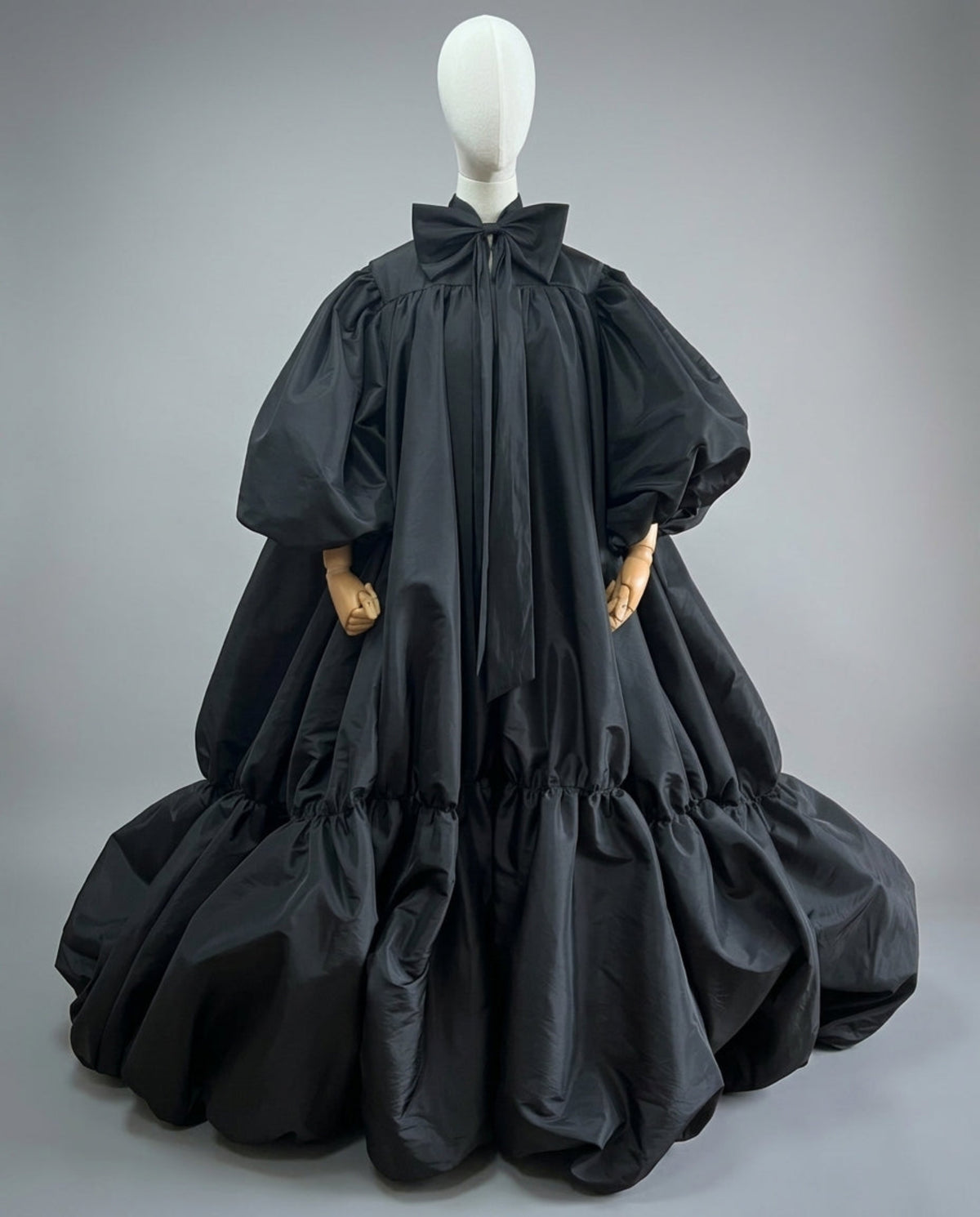 Avant-Garde Taffeta Cape Coat