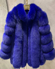 Luxury Genuine Fox Fur Coat