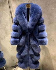 Women's Fox Fur Trench Coat