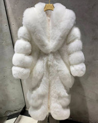 Women's Fox Fur Trench Coat