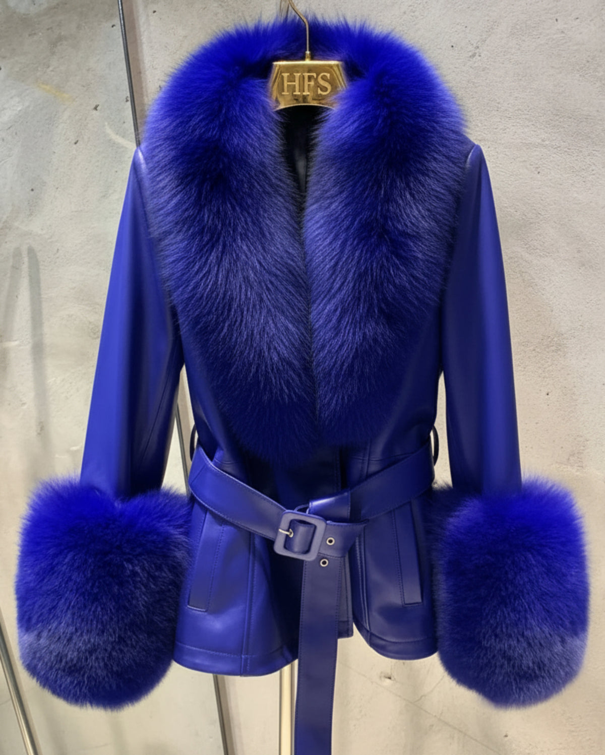 Luxury Sheepskin & Fox Fur Jacket
