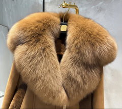 Couture Suede Shearling & Fur Jacket