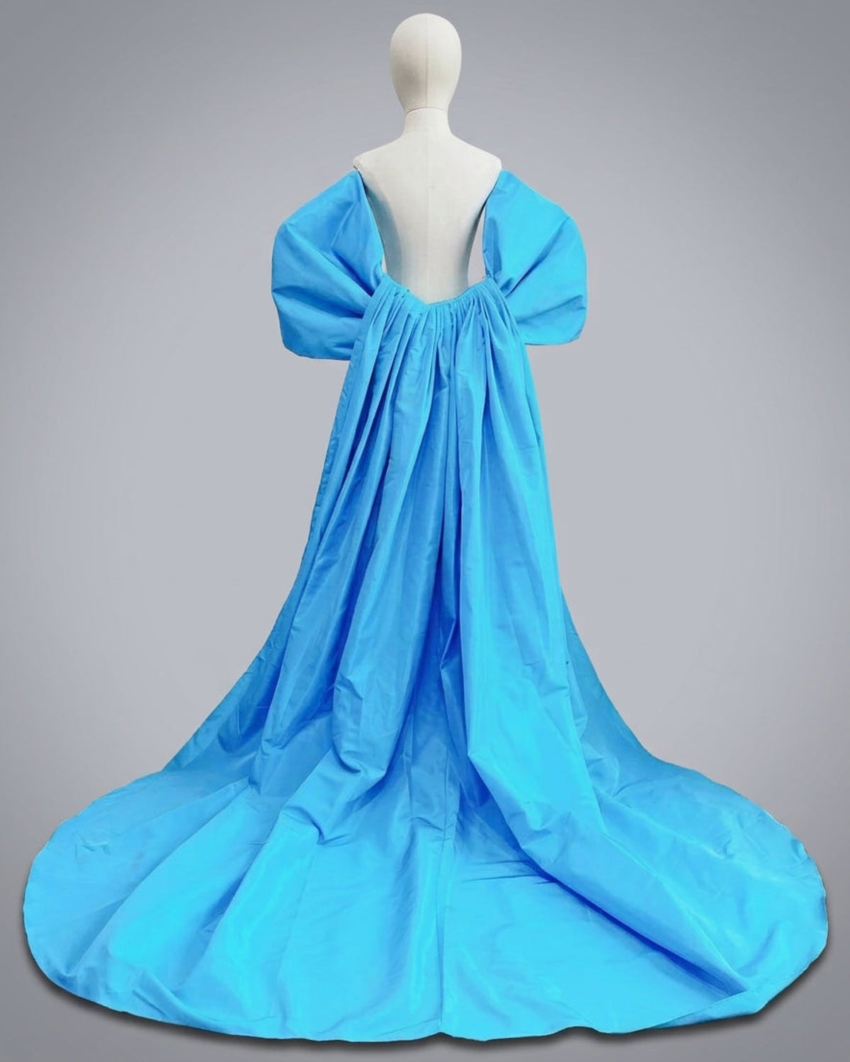 Couture Taffeta Detachable Train Cape