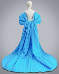 Couture Taffeta Detachable Train Cape