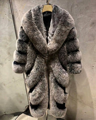 Women's Fox Fur Trench Coat