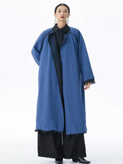 Avant-Garde Oversized Mesh-Layer Coat