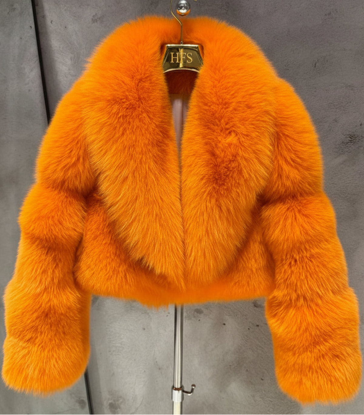 Women's Designer Fox Fur Bolero Evening Jacket