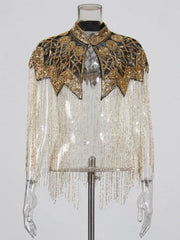 Couture Sequin Embellished Shawl