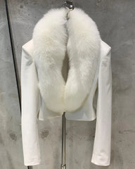 Couture Lambskin & Fox Fur Jacket