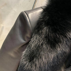 Couture Lambskin & Fox Fur Jacket