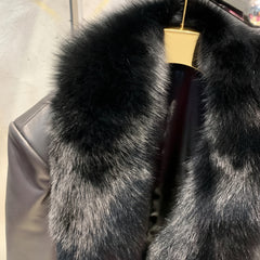 Couture Lambskin & Fox Fur Jacket