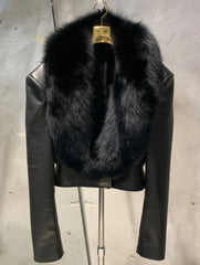 Couture Lambskin & Fox Fur Jacket