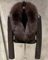 Couture Lambskin & Fox Fur Jacket