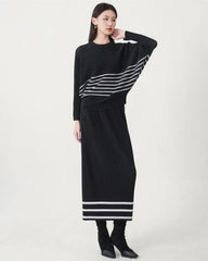 Zero-Crease Pleated Skirt Set