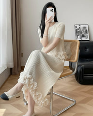 Luxury Pleated Skirt & Top Set