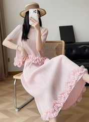 Luxury Pleated Skirt & Top Set