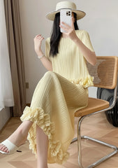 Luxury Pleated Skirt & Top Set