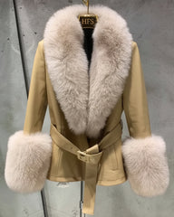 Luxury Sheepskin & Fox Fur Jacket