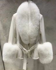 Luxury Sheepskin & Fox Fur Jacket