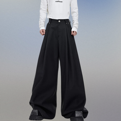 Men's Luxury Streetwear Pleated Wide Leg Pants