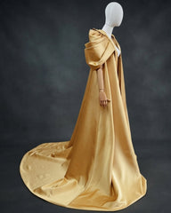 Couture Taffeta Maxi Cape