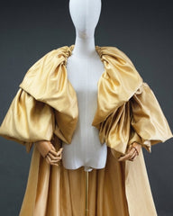 Gold Taffeta Opera Cape