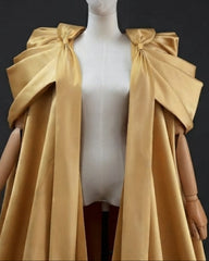 Couture Taffeta Maxi Cape