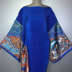 Pleated Kimono Sleeve Kaftan