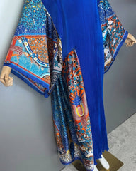 Pleated Kimono Sleeve Kaftan