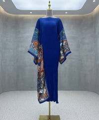 Pleated Kimono Sleeve Kaftan