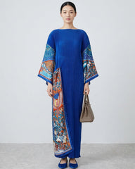 Pleated Kimono Sleeve Kaftan